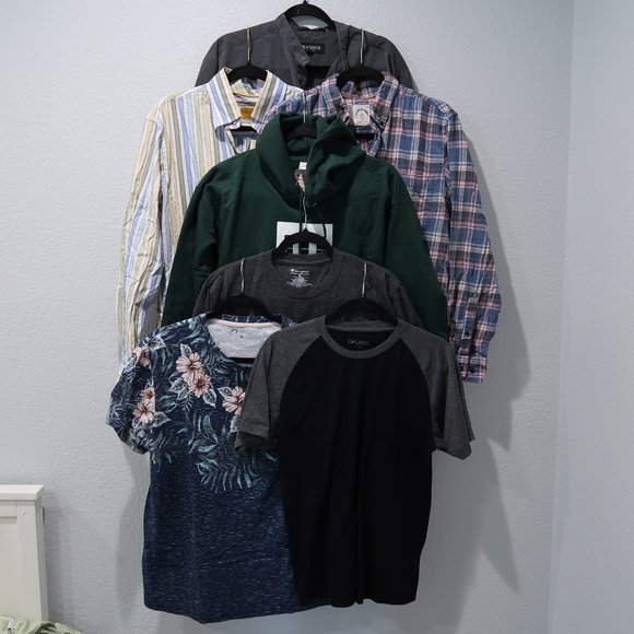 T Shirt Button Down Hoodie Mens Top Casual Everyday Wear Variety Bundle Lot M - Picture 3 of 11